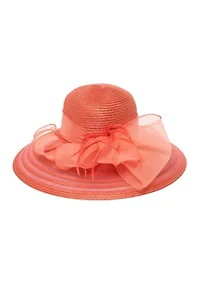 Organza Bow Dressy Hat
