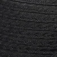 Black Round Crown Braid Hat
