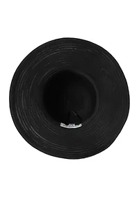 Black Round Crown Braid Hat