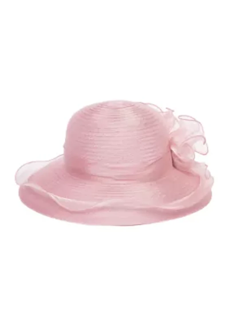 Lavender Round Crown Braid Hat