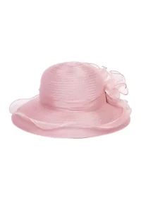 Lavender Round Crown Braid Hat