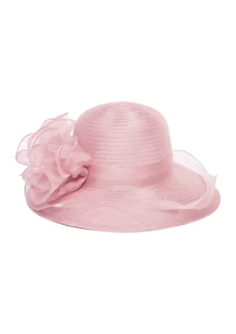 Lavender Round Crown Braid Hat
