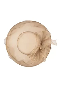 Gold Stiff Organza Hat