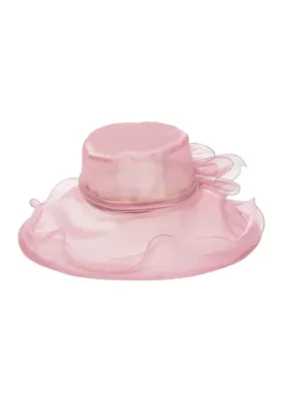 Stiff Organza Wire Brim Dress Hat