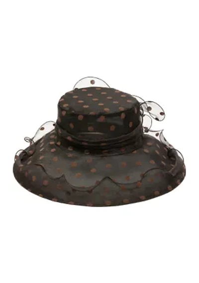 Organza Dress Hat with Wire Brim