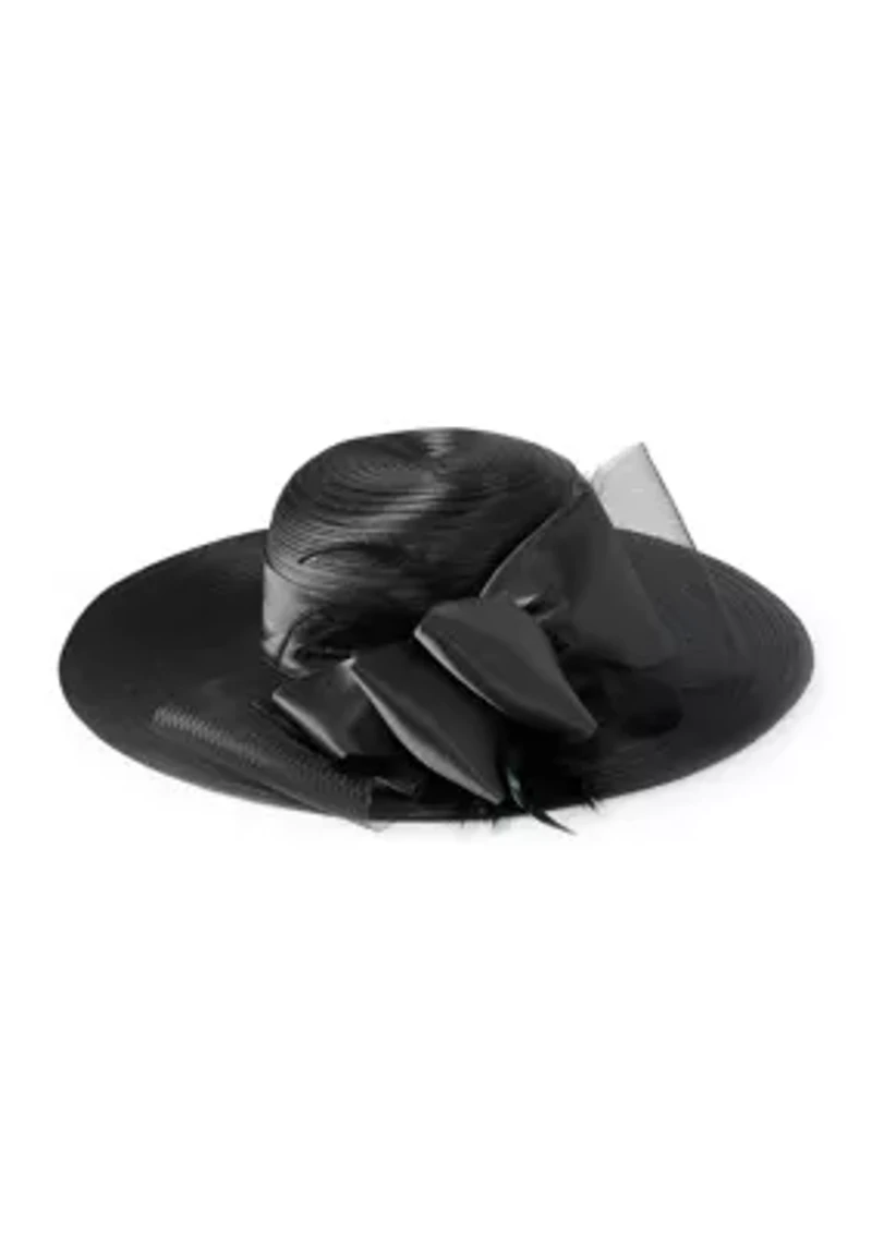 Satin Round Crown Hat