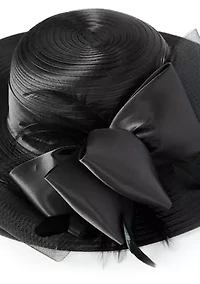Satin Round Crown Hat