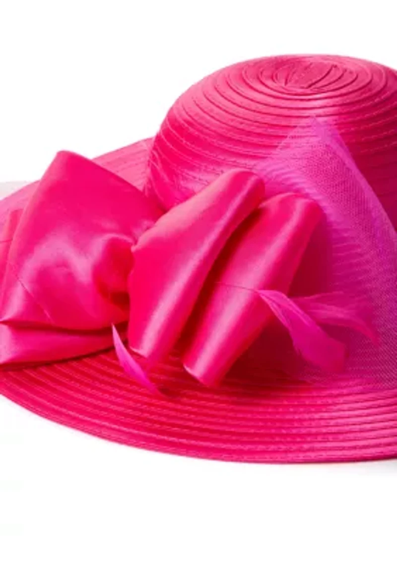 Satin Round Crown Hat