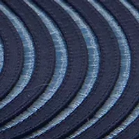 Wide Brim Braid Hat with Floral Trim