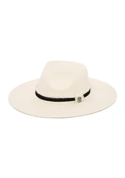Faux Felt Fedora