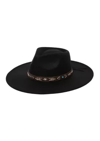 Felt Fedora with Laced Band