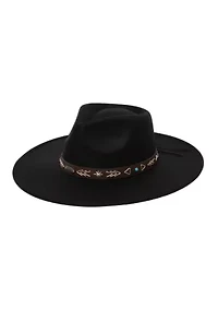 Felt Fedora with Laced Band