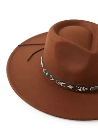 Felt Fedora with Laced Band