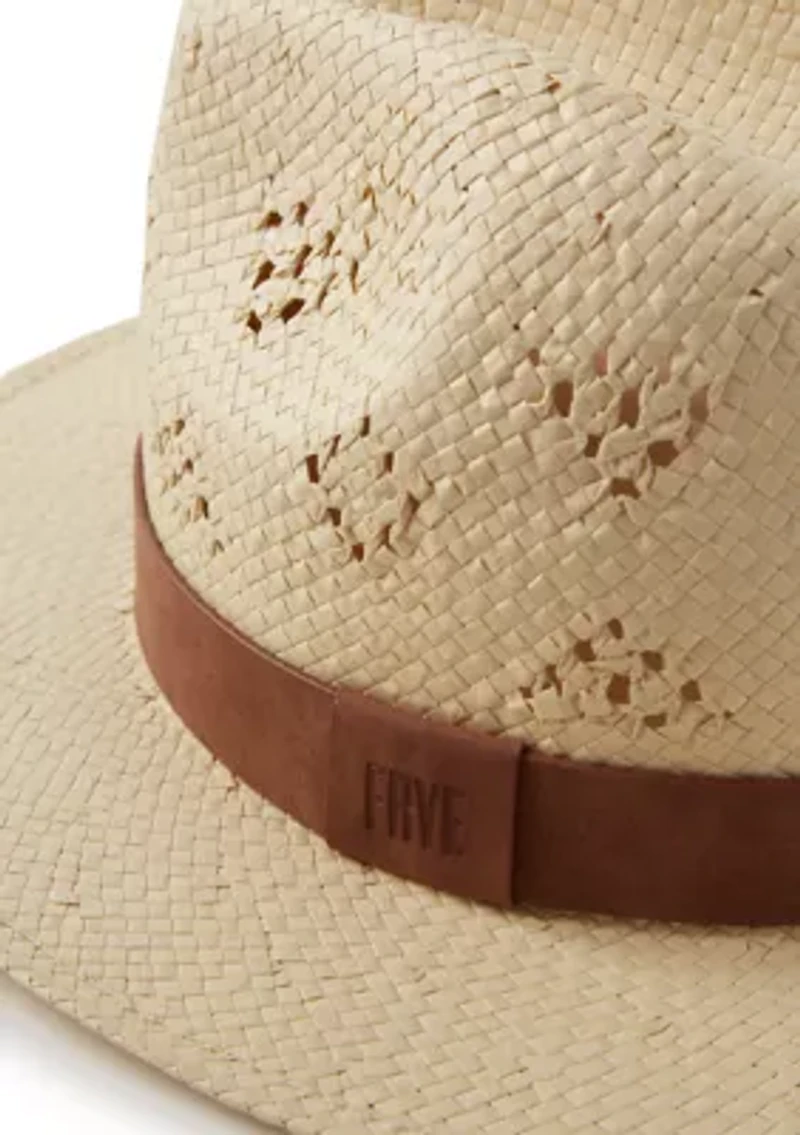 Paper Fedora with Leather Band 