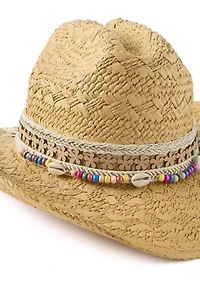 Women's Woven Paper Straw Cattleman's Crease Cowboy Hat