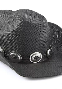 Women's Cattleman's Crease Cowboy Hat with Silver Concho Band