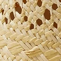 Woven Paper Gambler Hat with Studded Band 