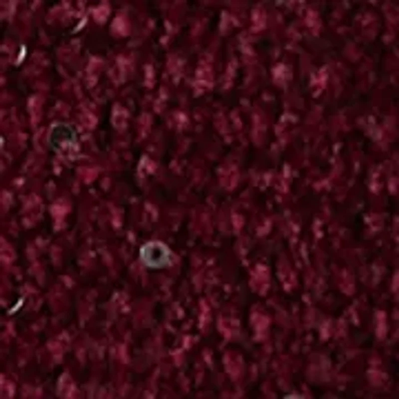 Knit Sequin Cloche Hat with Faux Leather Band