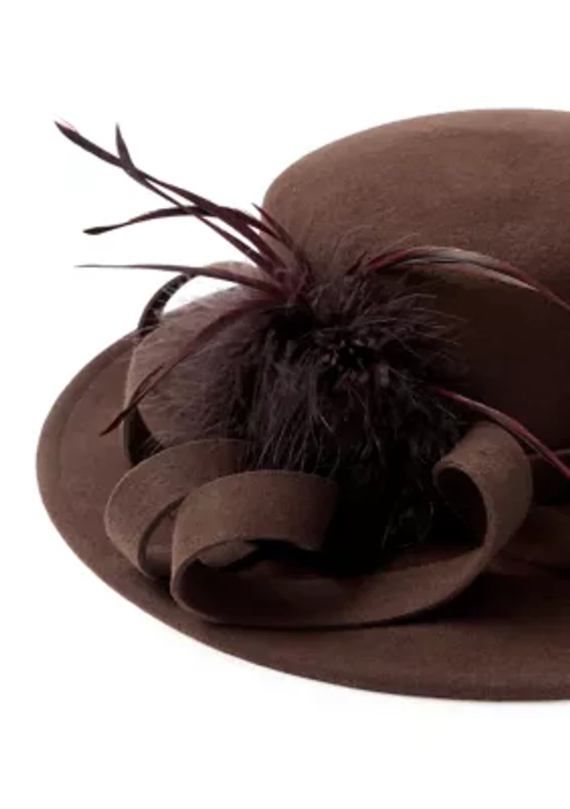 Wool Felt Round Crown Hat