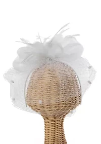 Organza Fascinator with Netted Veil