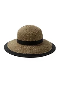 Women's Water Repellent Striped Cloche Hat