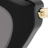 Plastic Cat Eye Black Sunglasses