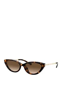 Plastic Cat Eye Tortoiseshell Sunglasses