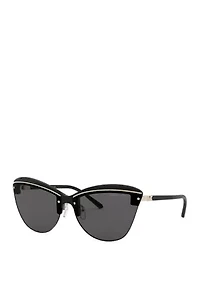 Rimless Cat Eye Sunglasses