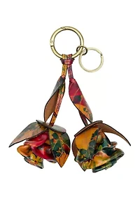 Laced Rose Keychain Fob