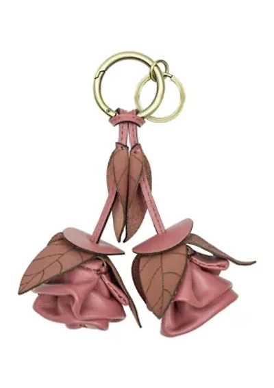 Laced Rose Key Fob - Laser Lace Burnished