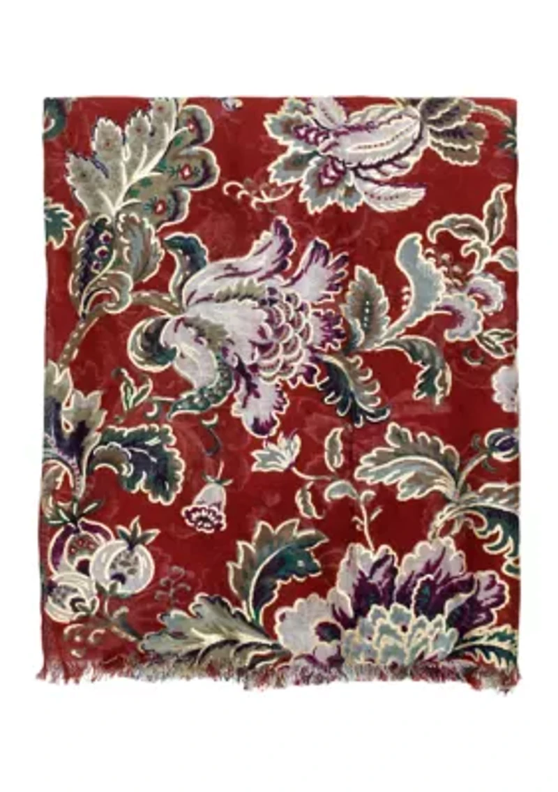 European Floral Tape Scarf