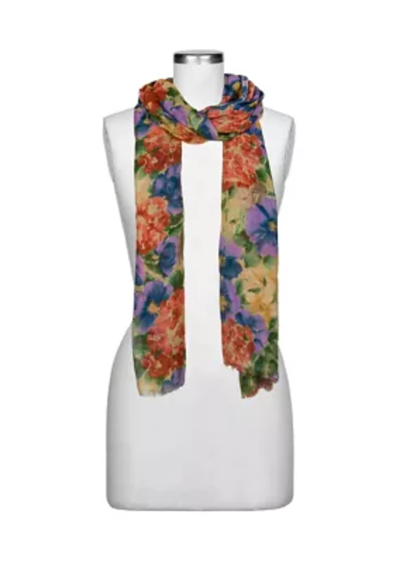 Floral Print Scarf