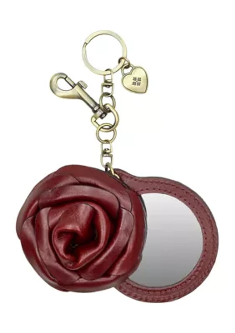 Rose Mirror Keychain