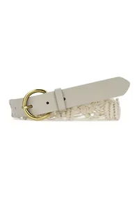 Miramas Macrame Belt Rope and Leather