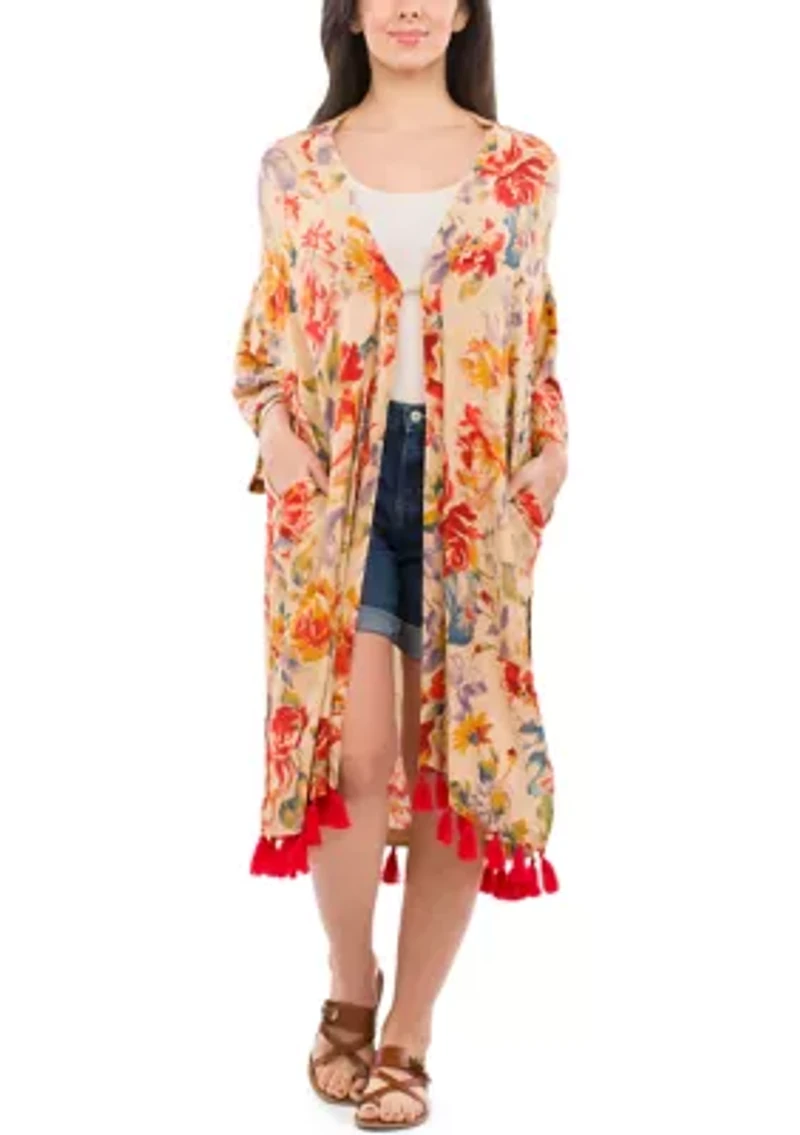 Ruana with Tassels