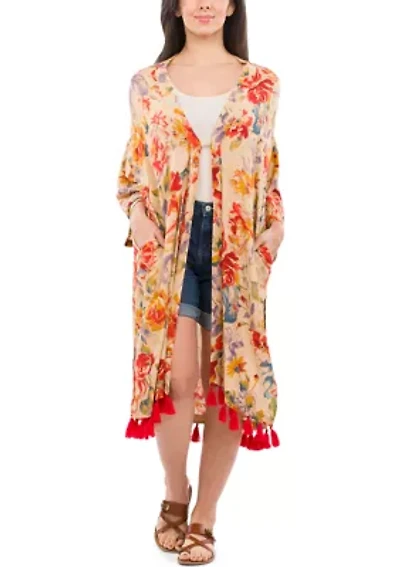 Ruana with Tassels
