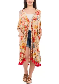 Ruana with Tassels