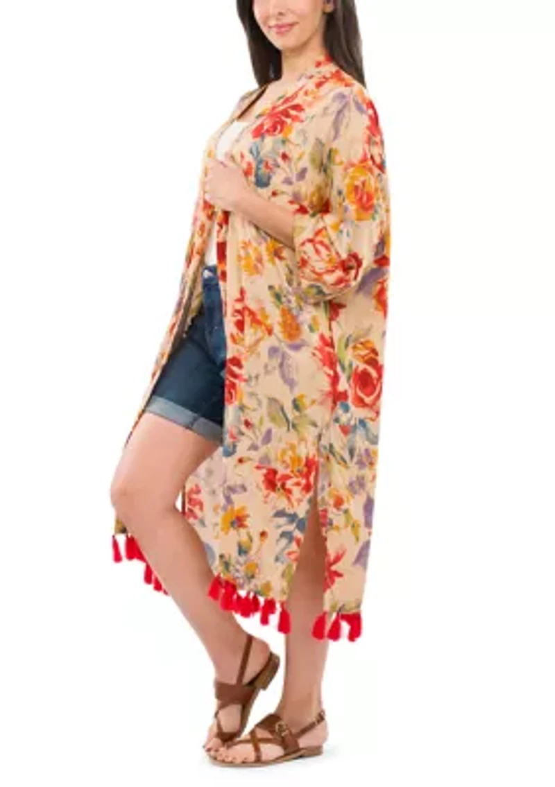Ruana with Tassels
