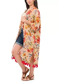 Ruana with Tassels
