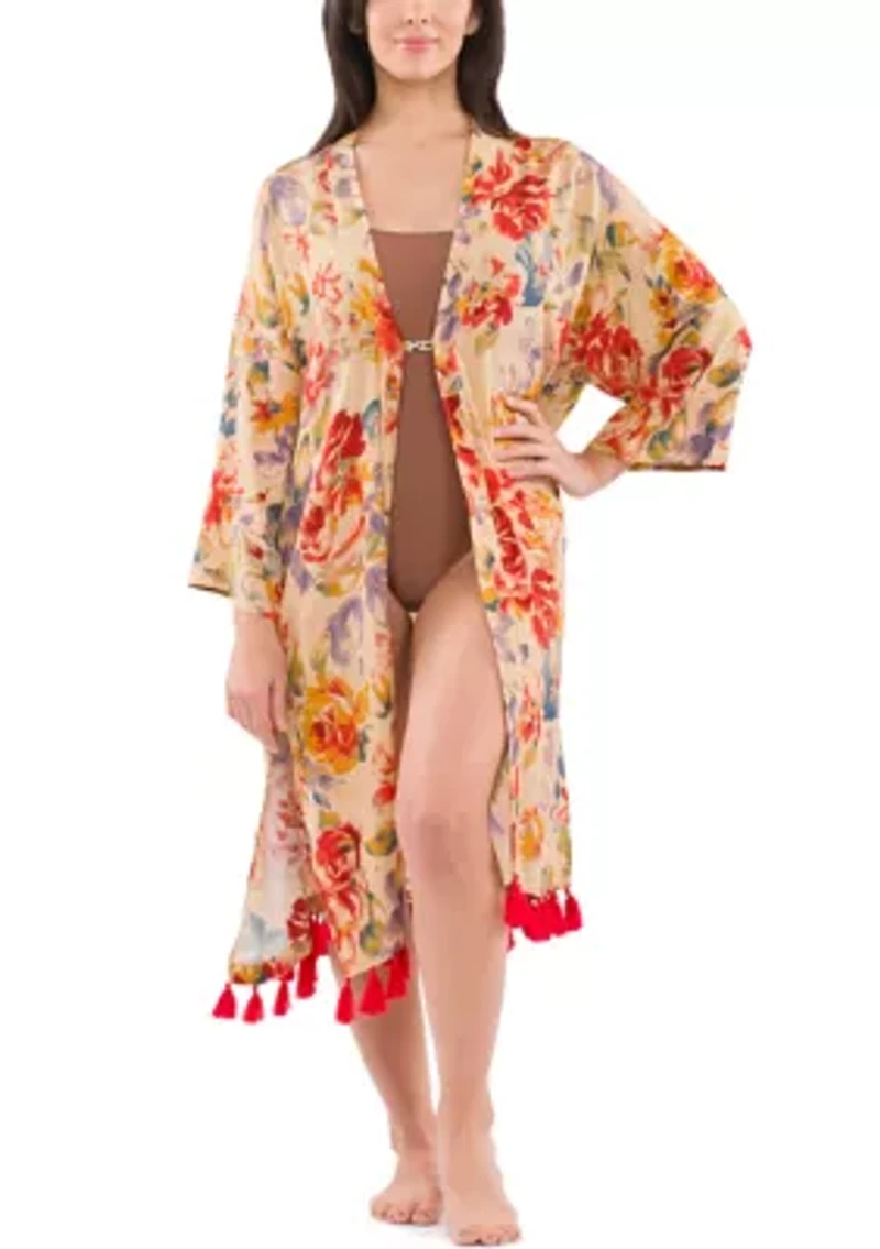 Ruana with Tassels