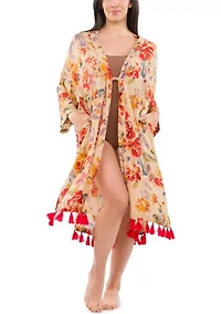 Ruana with Tassels
