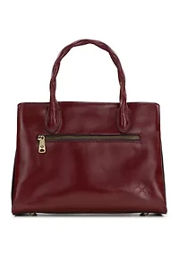 Genovese Top Handle Crossbody with Tooled Strap