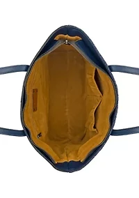 Verzi Tote with Scarf - Woven Raffia