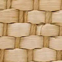 Valpiana Large Wood Handle Weave Basket Satchel 