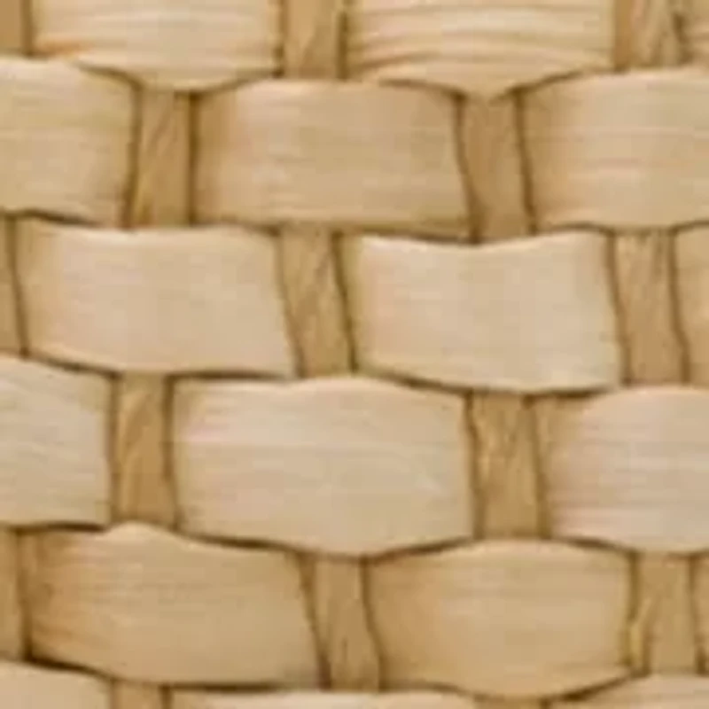 Sancia Small Wood Handle Weave Basket Satchel