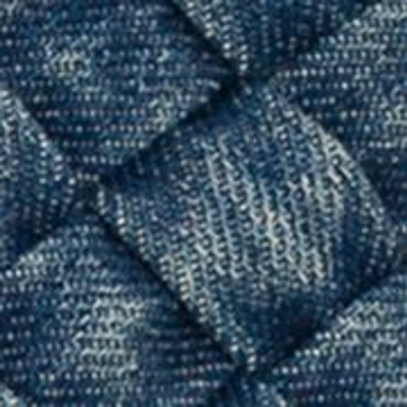 Washed Woven Denim Montella Crossbody Bag
