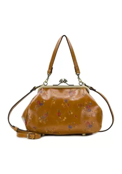 Tabby Frame Bag - Fleur de Jardin Embossed