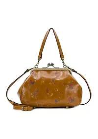 Tabby Frame Bag - Fleur de Jardin Embossed