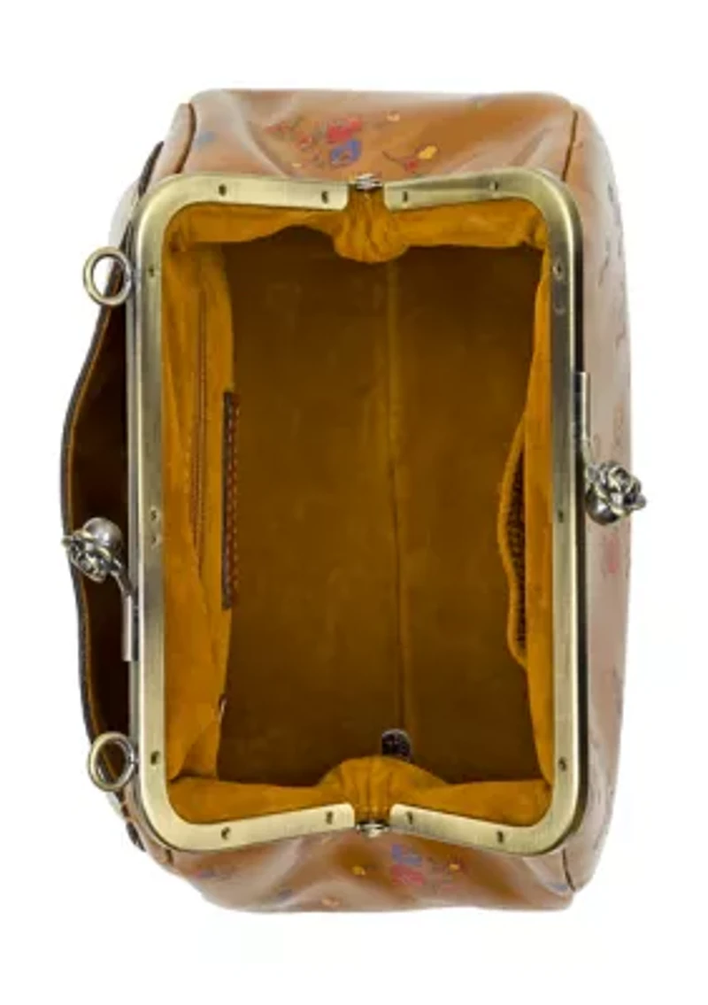 Tabby Frame Bag - Fleur de Jardin Embossed