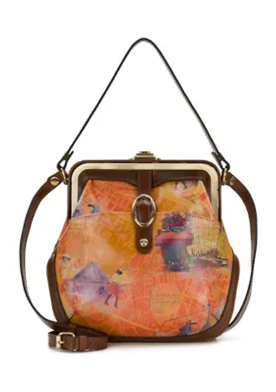 Alix Frame Crossbody Bag - Paris Map